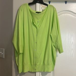 Lane Bryant Button Front 3/4 Sleeve Cardigan Size 26/28